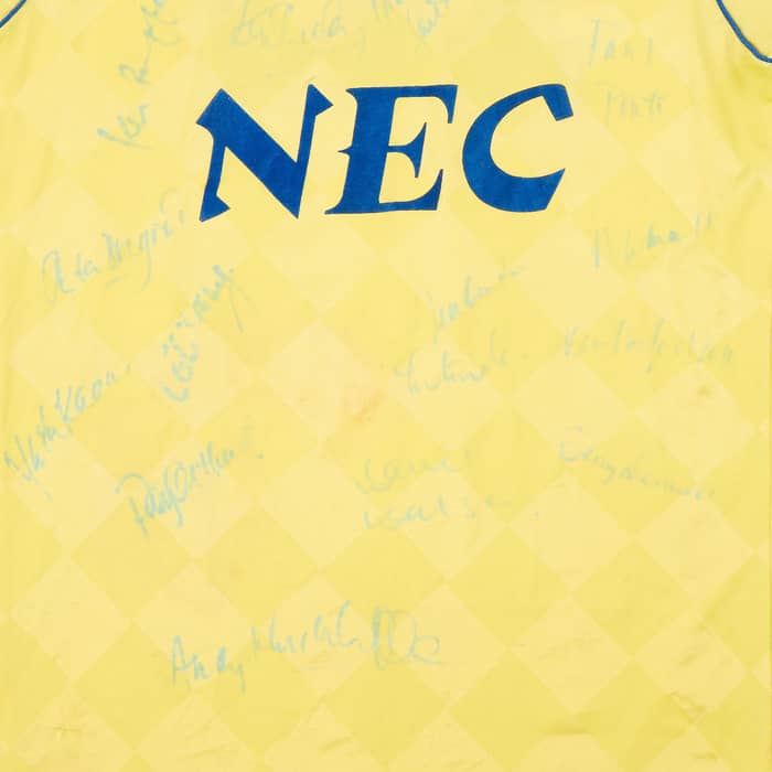 1986-88 Everton Match Issue Signed Away Shirt #15