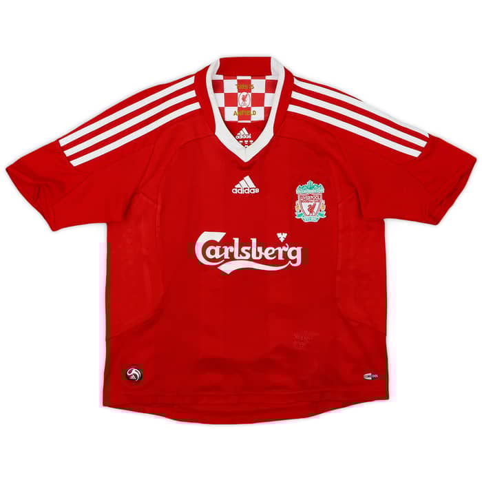 2008-10 Liverpool Home Shirt Torres #9 - 7/10 - (S.Boys)