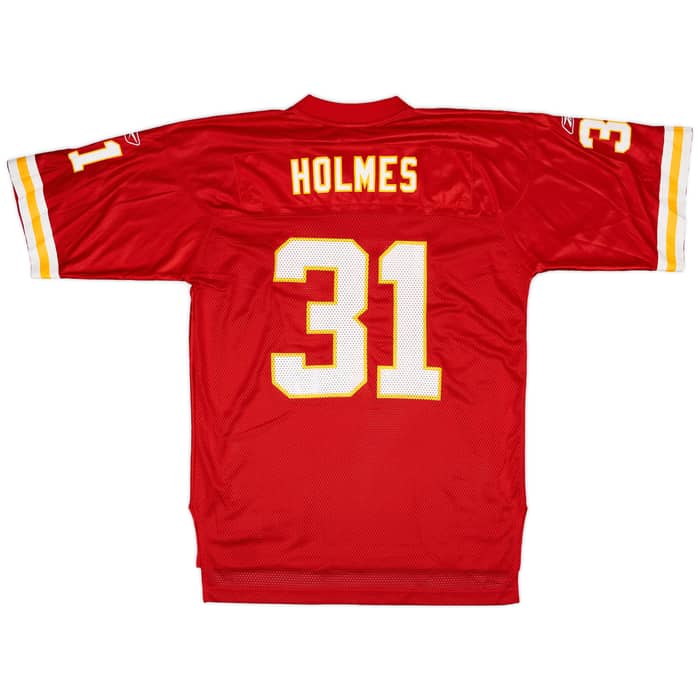 2005-06 Kansas City Chiefs Holmes #31 Reebok On Field Home Jersey - 9/10 - (L)
