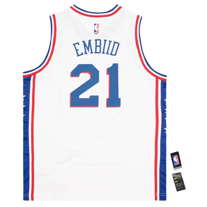 2018-19 Philadelphia 76ers Embiid #21 Nike Swingman Jersey (Home) Y - W/Tags