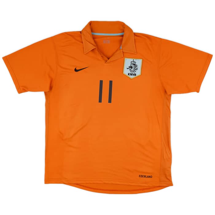 2006-08 Netherlands Home Shirt Robben #11 - 9/10 - (L)