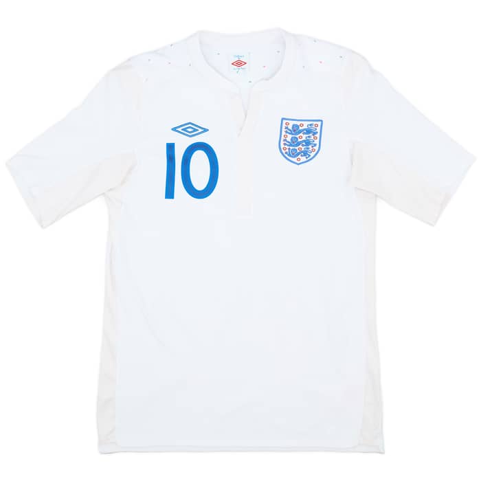 2010-11 England Home Shirt Rooney #10 - 8/10 - (M)