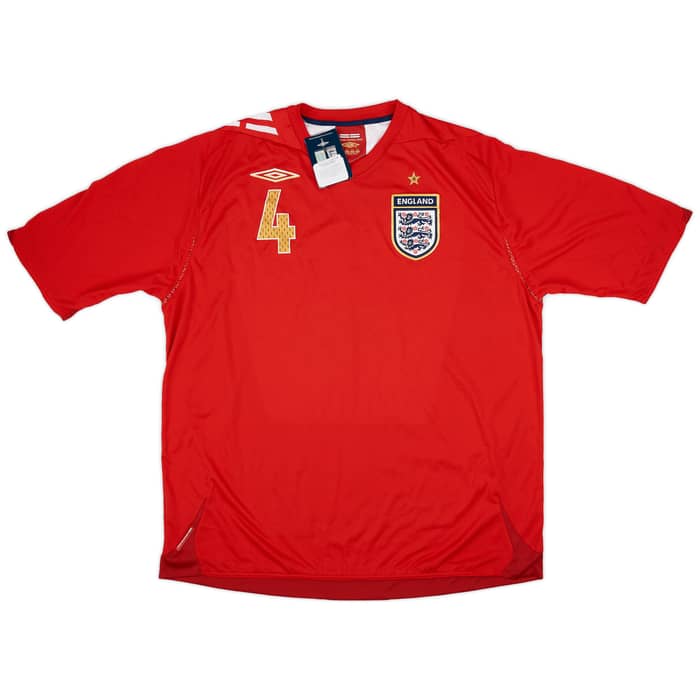 2006-08 England Away Shirt Gerrard #4 (XXL)