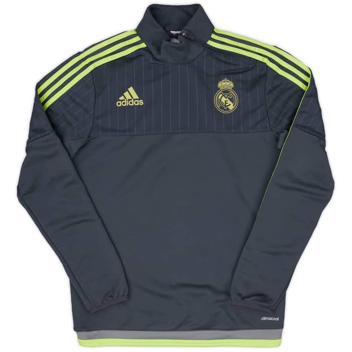 2015-16 Real Madrid adidas 1/4 Zip Drill Top - 8/10 - (S)