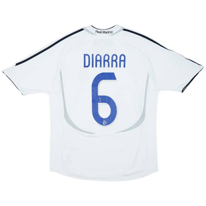 2006-07 Real Madrid Home Shirt Diarra #6 - 6/10 - (XL.Boys)
