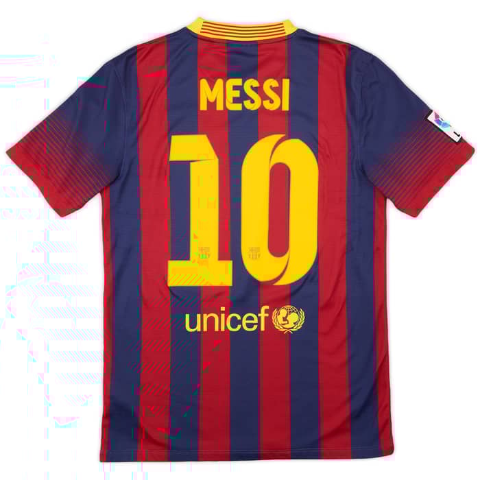 2013-14 Barcelona Home Shirt Messi #10 - 5/10 - (S)