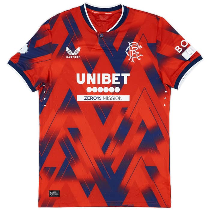 2023-24 Rangers Match Issue Fourth Shirt Lawrence #11