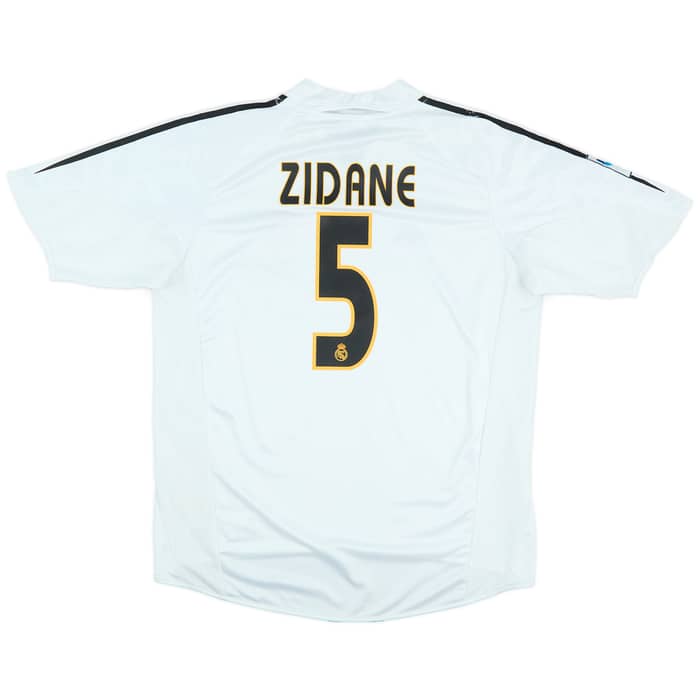 2004-05 Real Madrid Home Shirt Zidane #5 - 6/10 - (L)