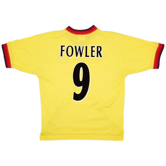 1997-99 Liverpool Away Shirt Fowler #9 - 8/10 - (M)