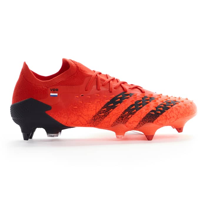 2023-24 adidas Player Issue Predator Freak.1 Low Demonskin Football Boots (van de Beek) - SG (UK 8)