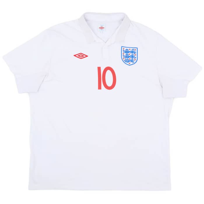 2009-10 England Home Shirt Rooney #10 - 6/10 - (XXL)