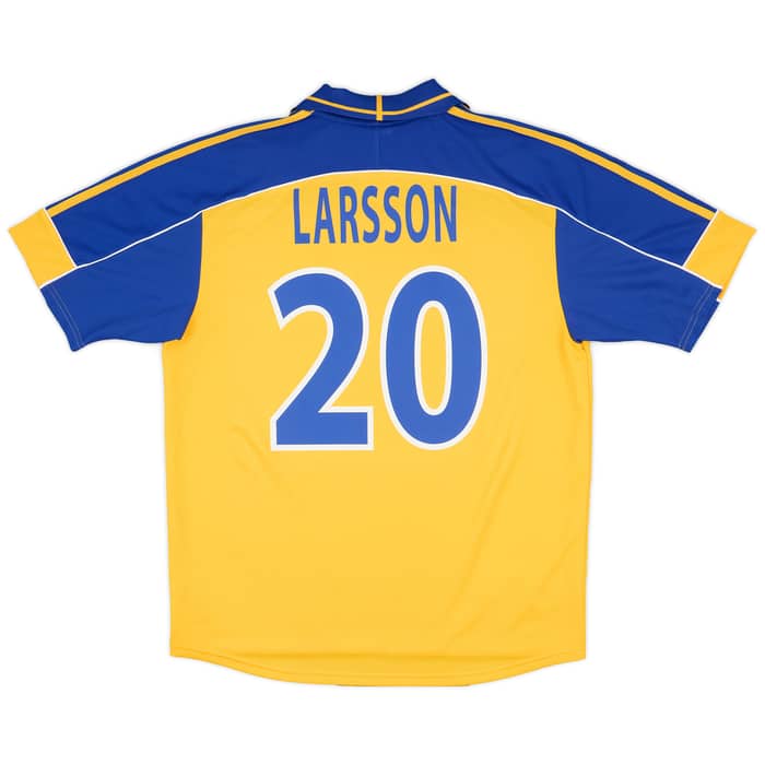 2000-02 Sweden Home Shirt Larsson #20 - 9/10 - (L)