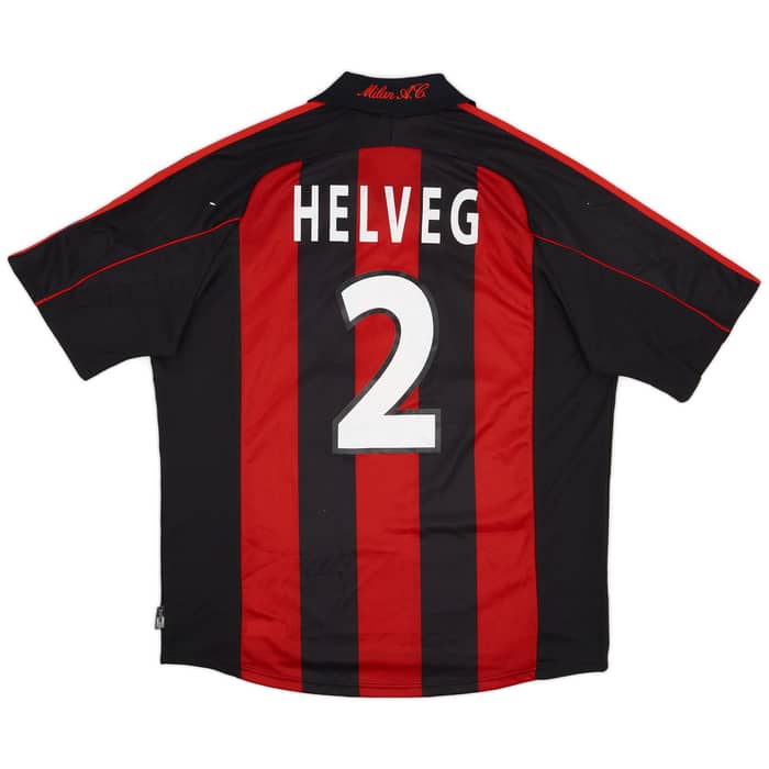2000-01 AC Milan Player Issue Home Shirt Helveg #2