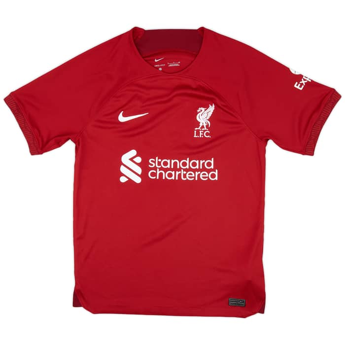 2022-23 Liverpool Home Shirt Virgil #4 - 9/10 - (S)