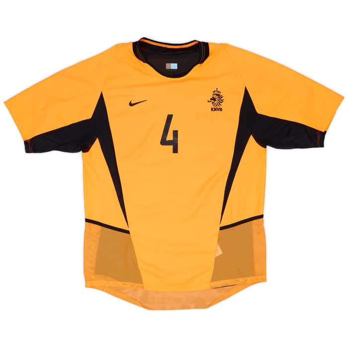 2002-04 Netherlands Match Issue Home Shirt #4