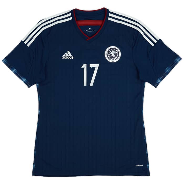 2014-15 Scotland Home Shirt #17 - 9/10 - (M)