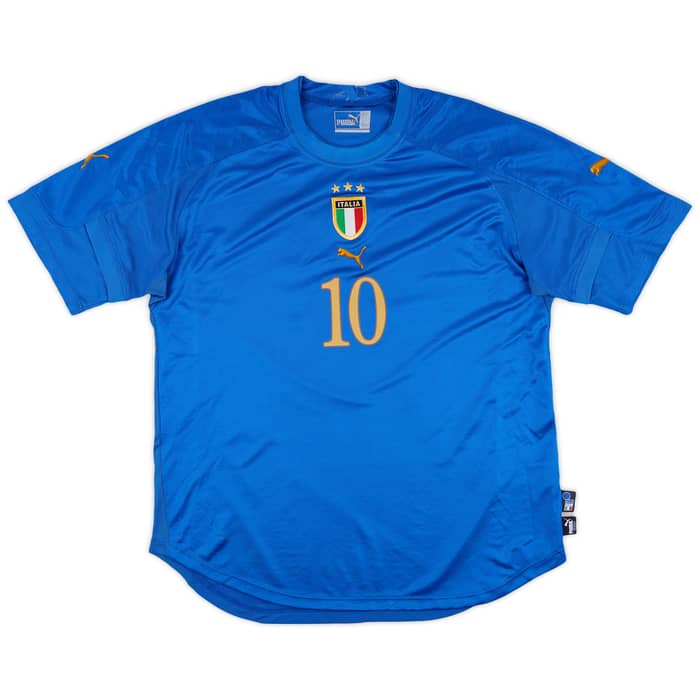 2004-06 Italy Home Shirt Totti #10 - 7/10 - (XL)