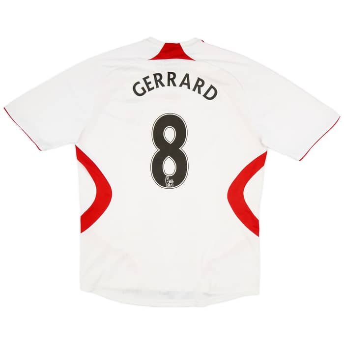 2007-08 Liverpool Away Shirt Gerrard #8 - 5/10 - (L)