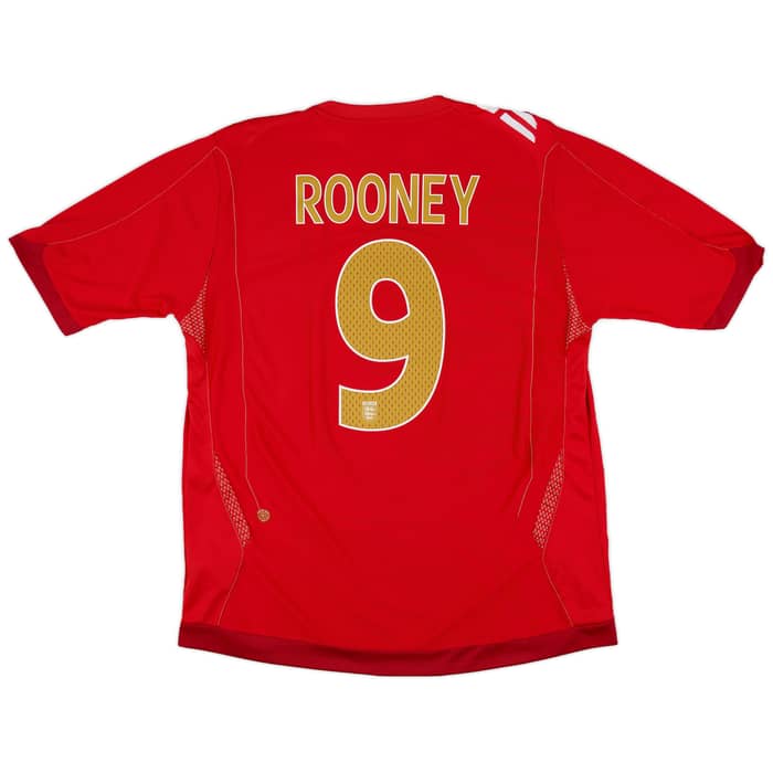 2006-08 England Away Shirt Rooney #9 - 6/10 - (XL)