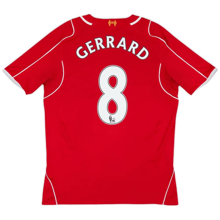 2014-15 Liverpool Home Shirt Gerrard #8 - 5/10 - (M)