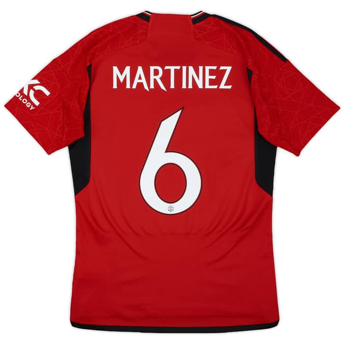 2023-24 Manchester United Home Shirt Martinez #6 - 10/10 - (S)