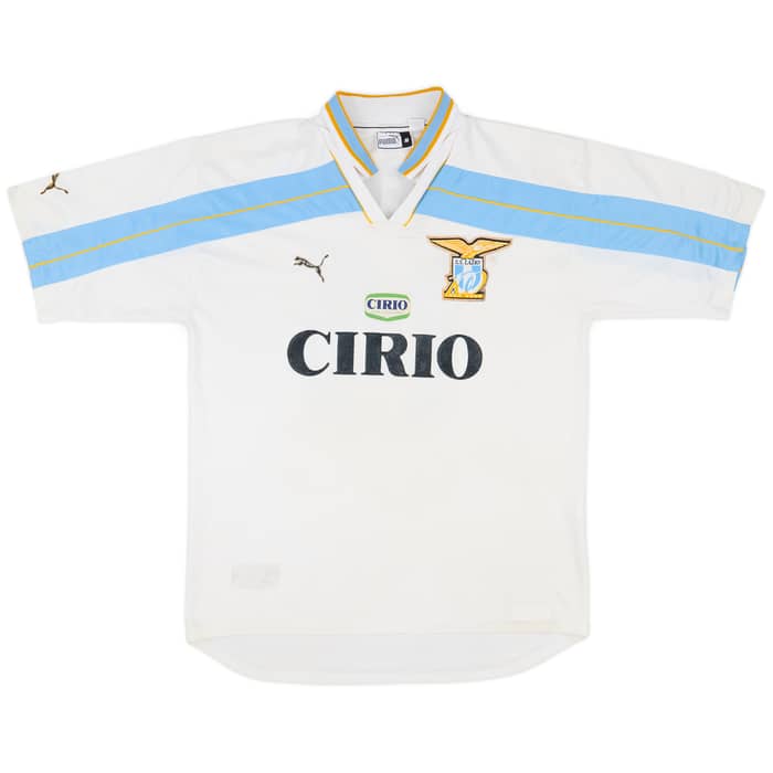1999-00 Lazio Centenary Home Shirt Simeone #14 - 6/10 - (M)