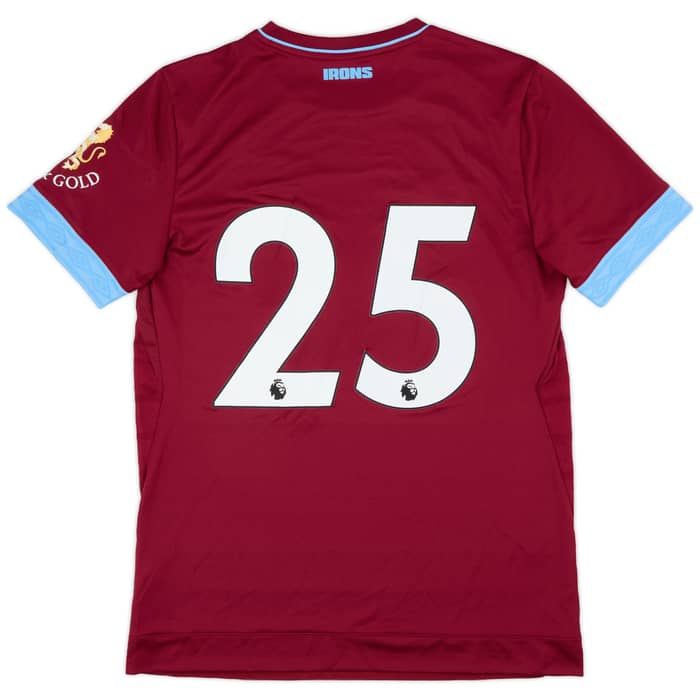 2018-19 West Ham Match Issue Home Shirt #25 (Balbuena)