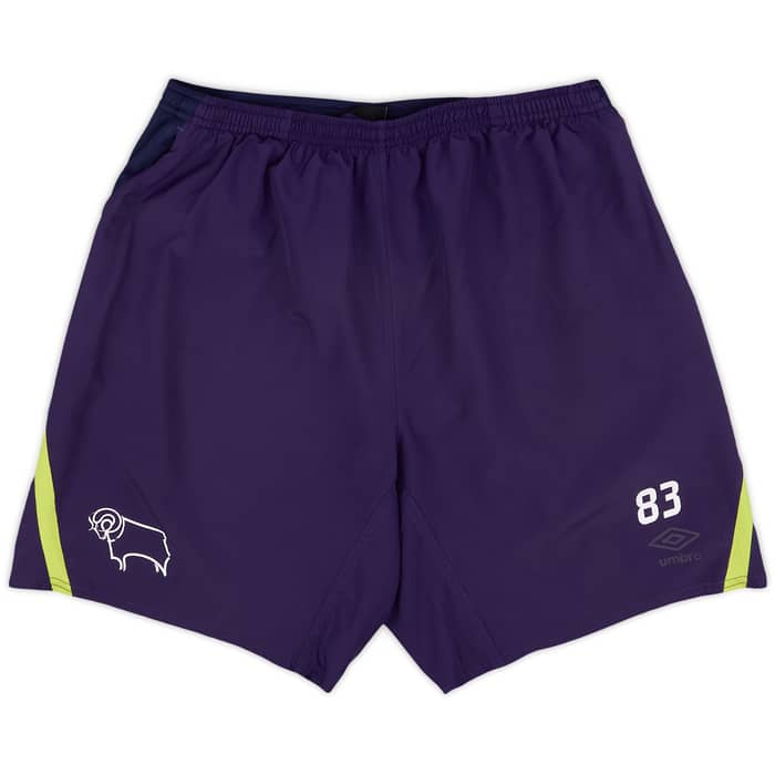 2018-19 Derby County Player Issue Training Shorts # - 5/10