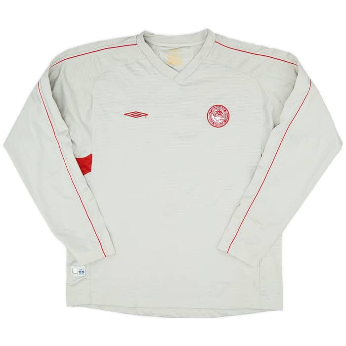 2004-05 Olympiakos Umbro Training L/S Shirt - 8/10 - (L)