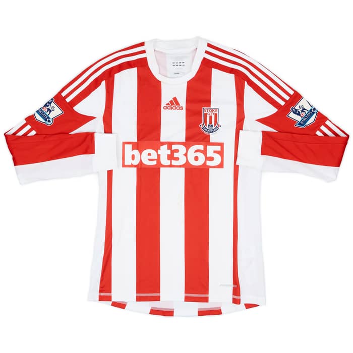 2012-13 Stoke '150 Years' Home L/S Shirt Natty #4 - 5/10 - (S)