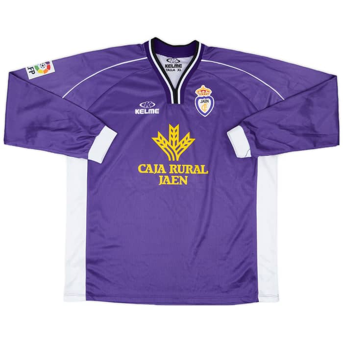 2000-01 Real Jaen Match Issue Away L/S Shirt Chico #20