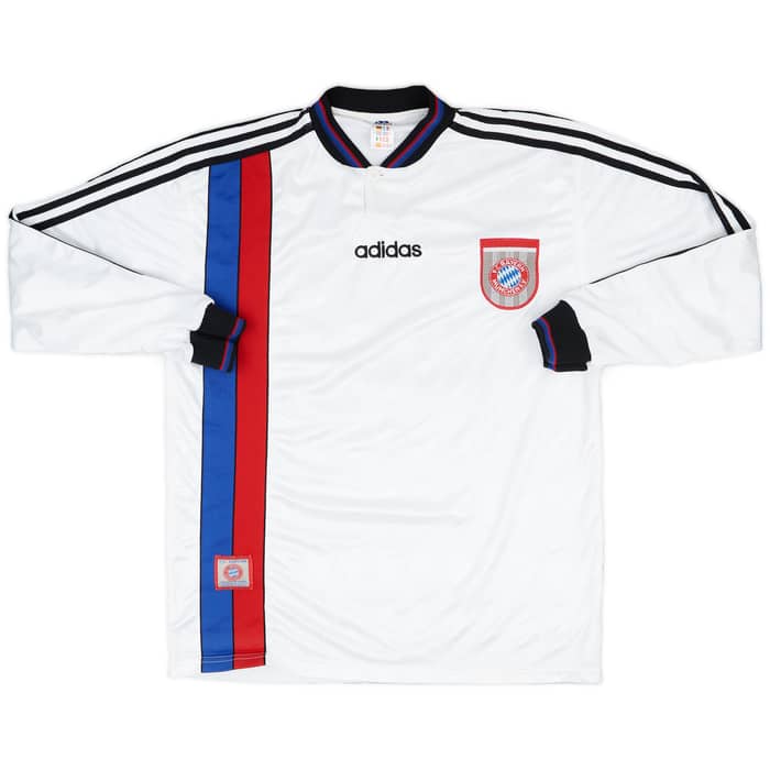 1996-98 Bayern Munich Match Issue Away L/S Shirt #13