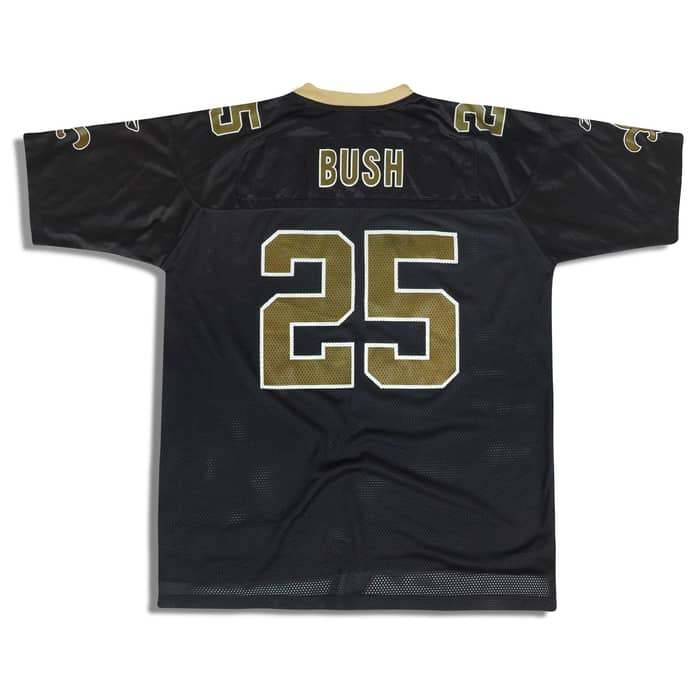 2006 New Orleans Saints Bush #25 Reebok On Field Jersey (Home) XL