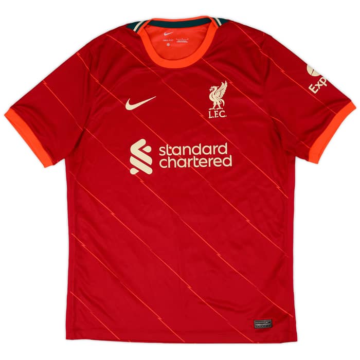 2021-22 Liverpool Home Shirt Tsimikas #21 - 9/10 - (L)