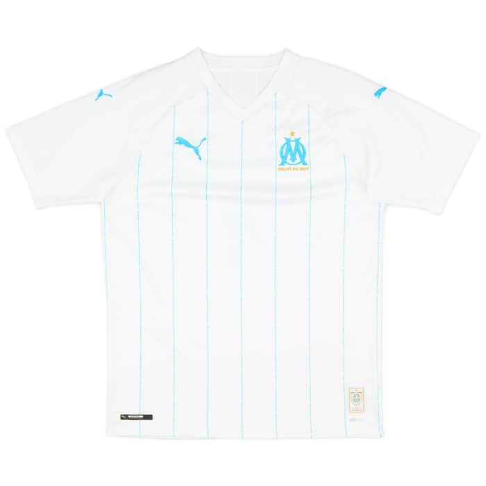2019-20 Olympique Marseille Home Shirt Kamara #4 - 9/10 - (M)