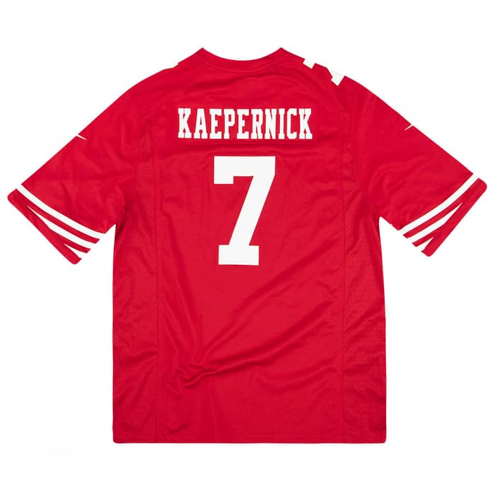 2012-16 San Francisco 49ers Kaepernick #7 Nike Game Jersey (Home) Y