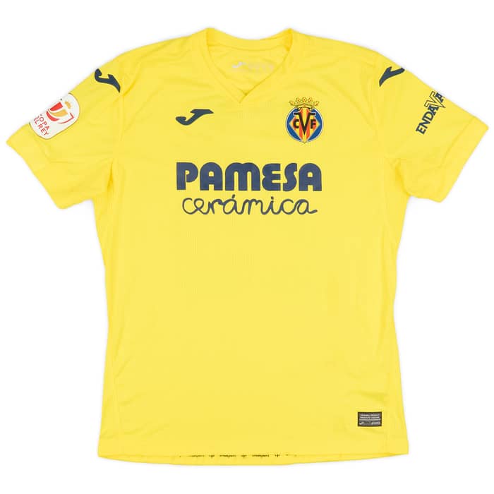 2020-21 Villarreal Match Issue Copa del Rey Home Shirt Capoue #25
