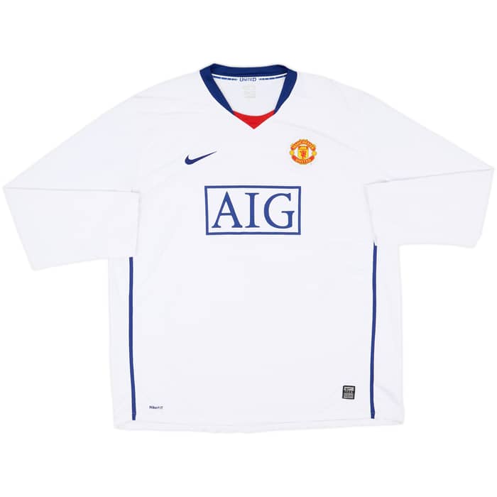 2008-10 Manchester United Away L/S Shirt Rooney #10 - 10/10 - (XXL)