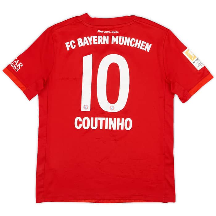 2019-20 Bayern Munich Home Shirt Coutinho #10 - 5/10 - (M.Boys)