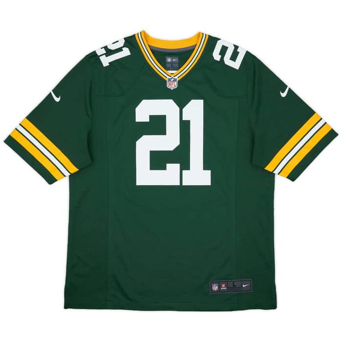 2012 Green Bay Packers Woodson #21 Nike Game Home Jersey - 8/10 - (L)