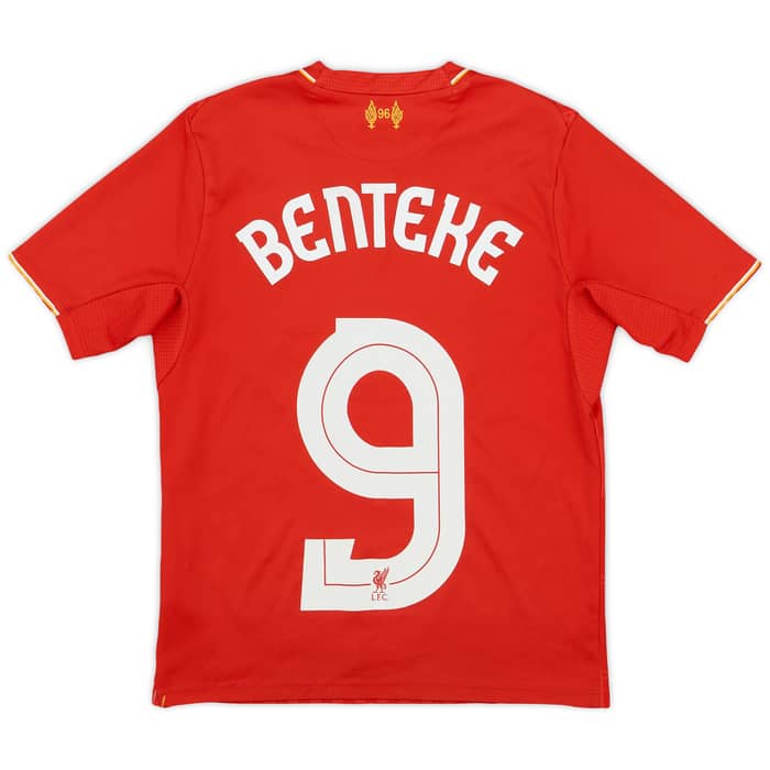 2015-16 Liverpool Home Shirt Benteke #9 - 8/10 - (S.Boys)