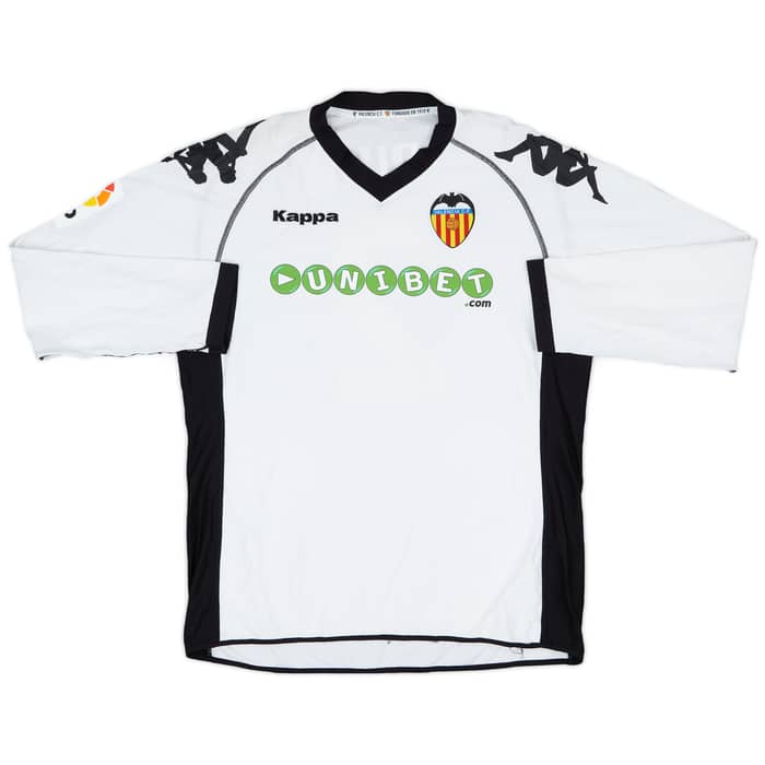 2010-11 Valencia Player Issue Home L/S Shirt Bruno #2