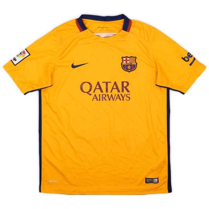 2015-16 Barcelona Away Shirt - 8/10 - (XL.Boys)