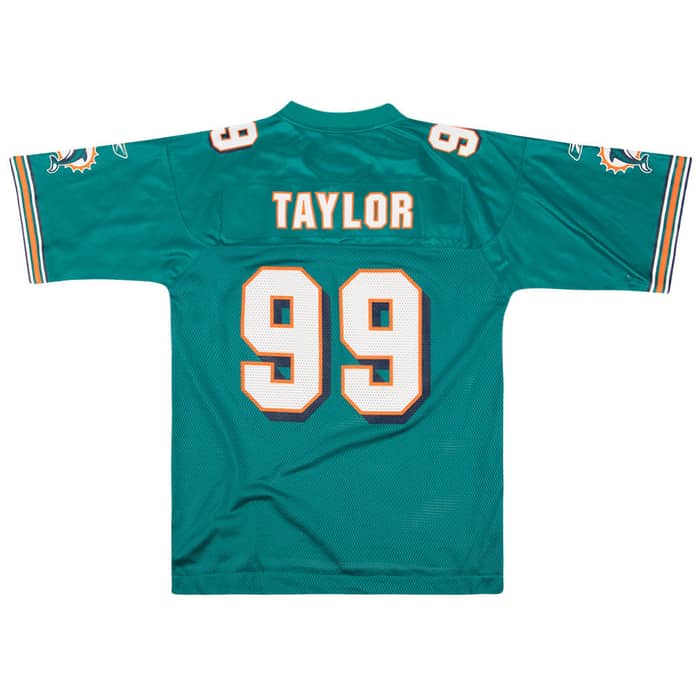 2007 Miami Dolphins Taylor #99 Reebok On Field Jersey (Home) Y