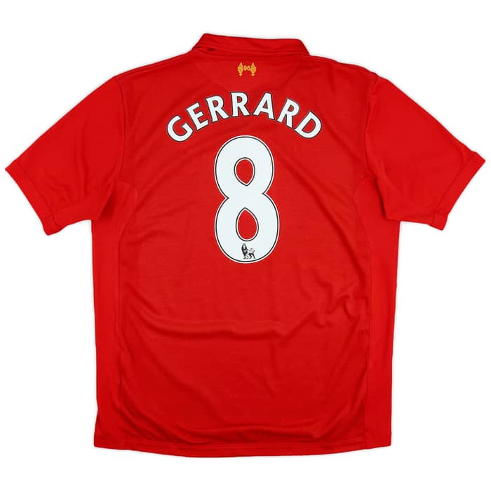 2012-13 Liverpool Home Shirt Gerrard #8 - 6/10 - (L)