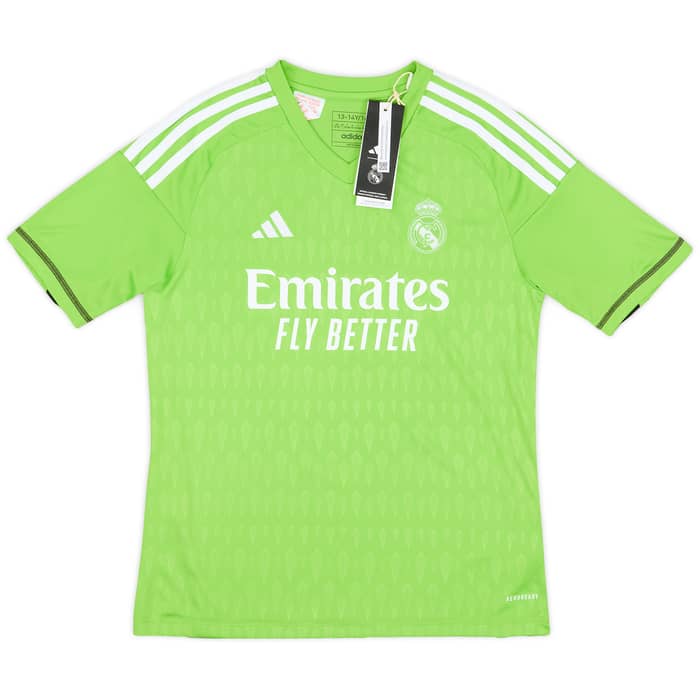 2023-24 Real Madrid GK Home Full Kit Courtois #1 (KIDS)