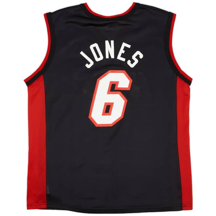 2000-02 Miami Heat Jones #6 Champion Away Jersey - 7/10 - (M)