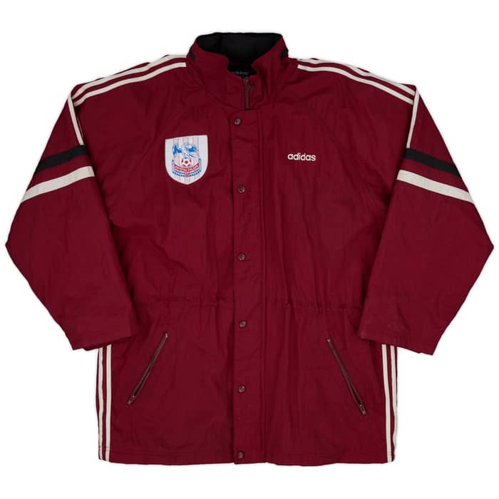 1996-98 Crystal Palace adidas Padded Bench Coat - 8/10 - (L/XL)