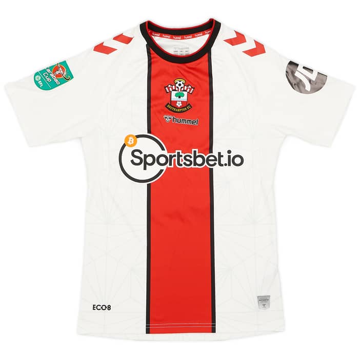 2022-23 Southampton Match Issue Carabao Cup Home Shirt Edozie #23