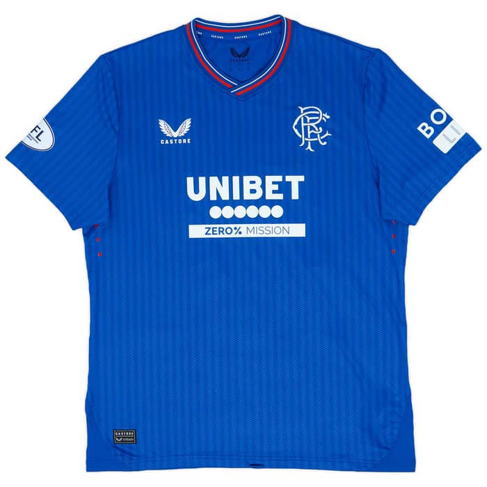 2023-24 Rangers Match Issue Home Shirt Balogun #27